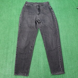 VINTAGE LEE BLACK TAPERED JEANS WOMENS 16L 30X31 USA MADE